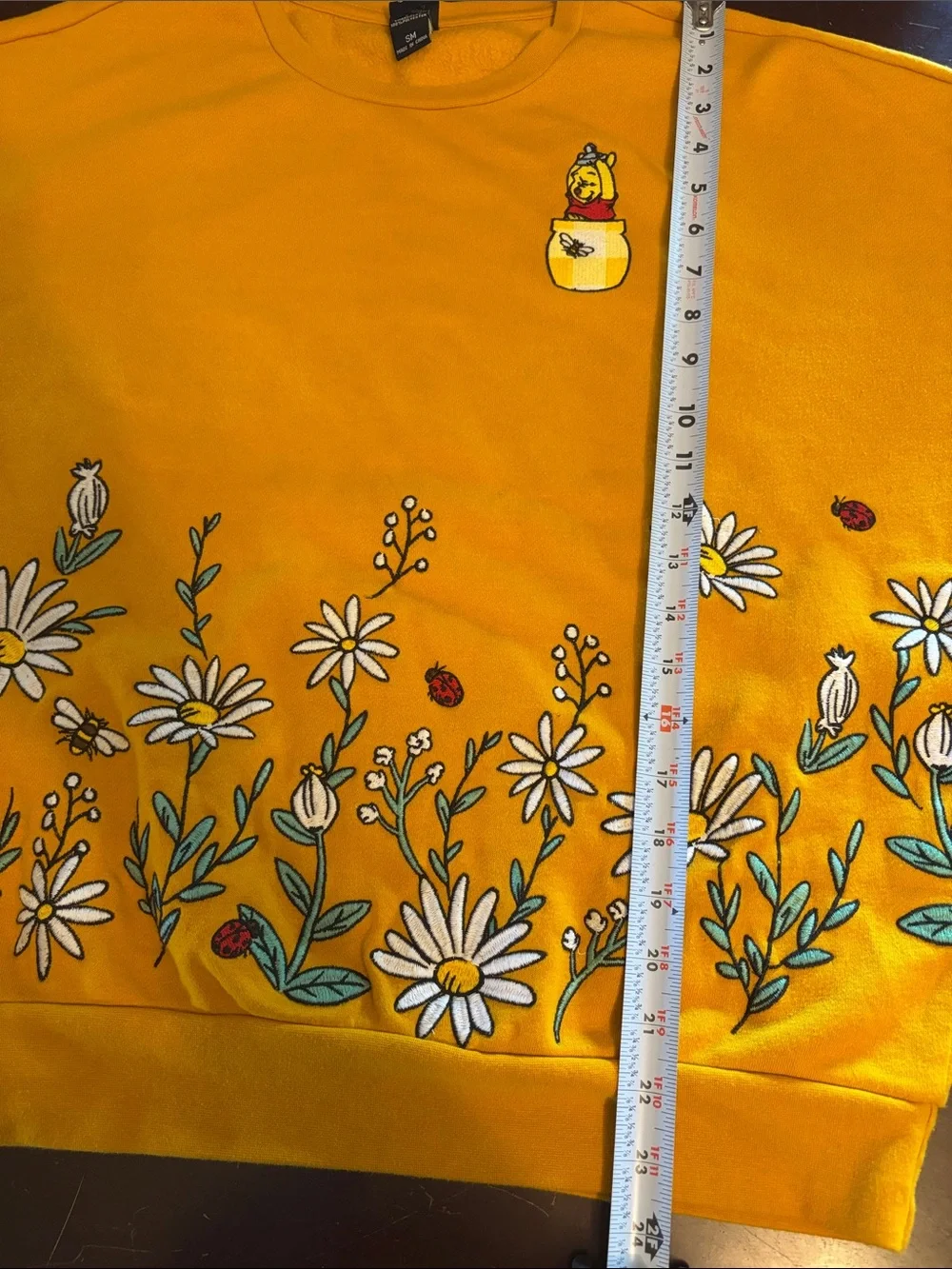 Disney Mustard Yellow Daisy Crewneck Sweatshirt